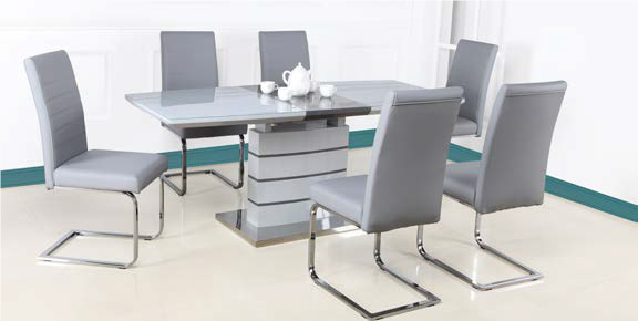 Chantelle Dining Set Grey