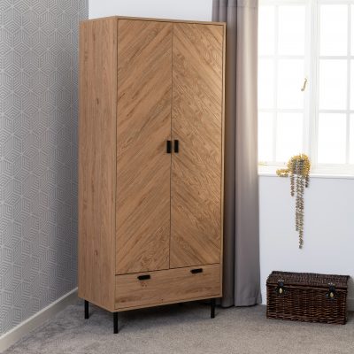 Leon 2 door 1 drawer wardrobe