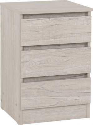 Malvern 3 Drawer Bedside