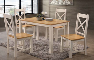 Rochester Cream & Oak Dining Set