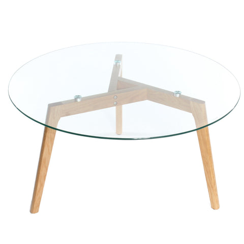 Glass nordic coffee table